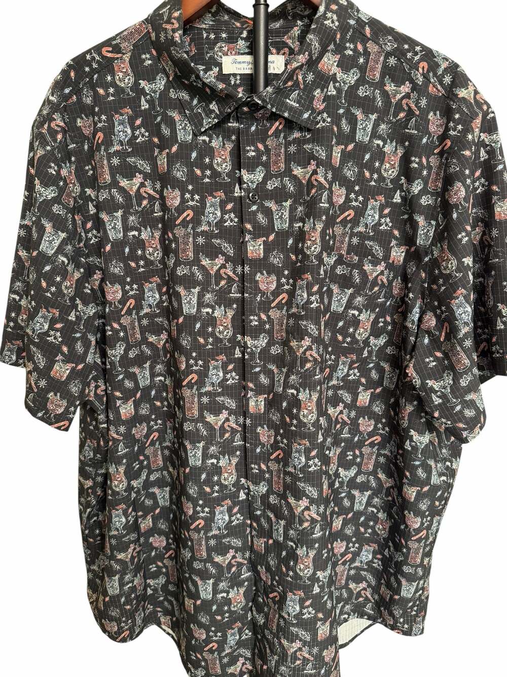 Tommy Bahama The Bahama Coast Holiday Cocktail Print Shirt XXL